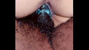 BurntWoods - I love when he fucks my creampie with his thick meaty black cock.