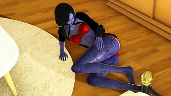 Harley Quinn Overwatch hat Sex mit einem Mann in einem Hentai-Animationsvideo