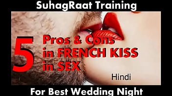 5 prós e contras do beijo francês beijo boca a boca em sua primeira noite de núpcias (SuhagRaat Training 1001 Hindi Kamasutra)