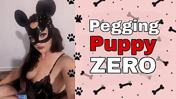 Femdom Pegging Puppy Zero BDSM Bondage Strap On FLR Männliches Sklaventraining Zero Miss Raven Dominatrix Demütigung