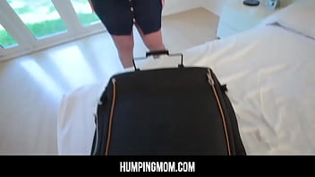 HumpingMom - Stepson wants to check the big tits and the big ass of his stepmother Busty blonde MILF