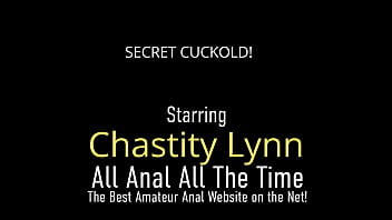 Hot Chastity Lynn Make His BF Bare & Jerk Off While She Gets Fucked Anally!