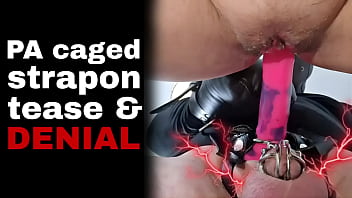 Femdom Cum Tease and Denial Chastity Cage Device Strapon Sex Strap On FLR Miss Raven Training Zero Prince Albert PA ピアス