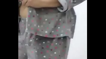 LEAKED HOME VIDEO OF BUSTY MILF IN PAJAMAS