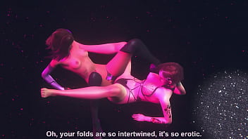 Джуди Альварес (cuberpunk 2077) и Sombra (overwatch) лесбийский горячий секс в клубе с массивным кульминационным оргазмом во время траха пальцами ее подруги 3D анимация
