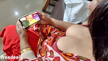 My step Sister watching Porn. Clear Hindi Homemade