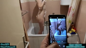I Fuck My Step Sister After She Catches Me Jerking off on Her While She's in the Shower !!