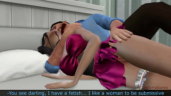 Sims 4 сексуальная грудастая девушка из бара поймана на краже и трахнута в наказание