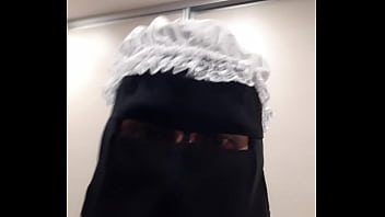 Victorian Maid Wearing Niqab Heels