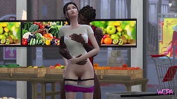 [TRAILER] Bride enjoying the last days before getting married. Sex in the supermarket - Interracial cheating