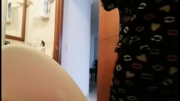 beautiful big tits in the bathroom