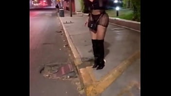 MEXICAN PROSTITUTE WITH HER ASS SHOWING IT IN PUBLIC