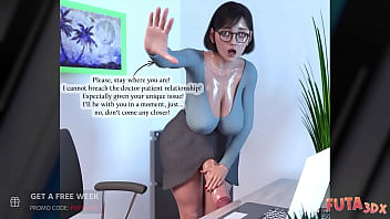 Futa3dX - Futa Therapist Can't Help But FUCK her Client In The Mouth