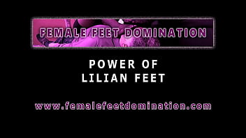 Bratty domina lesbian foot domination in pantyhose - Trailer