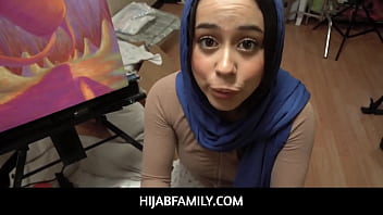 HijabFamily - Sexy brunette Hot Hijab Stepsister Dania Vegax