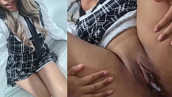 Real homemade video. Virgin student from a private institute lets me cum inside her pussy and record her while fucking