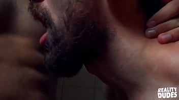 Bearded Studs Adonis And Andy Go To Abandoned Bathroom To Make Out And Squirt His Cum Everywhere - REALITY DUDES
