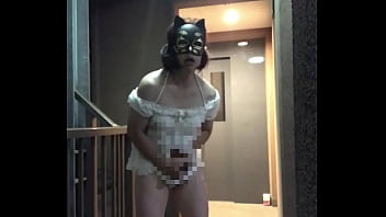 Japanese Crossdresser Ayumi Masturbation Anal Dildo Outside 007