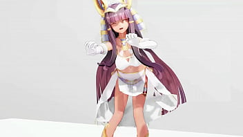 Ramesses II Kawaii Strike Hentai Undress Dancing Egyptian Girl Model MMD 3D White Bangles Color Edit Smixix