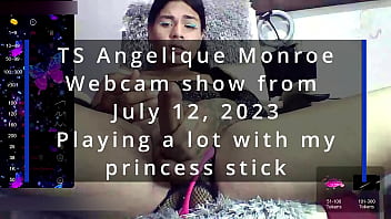 TS Angelique Monroe - Webcam show from July 12, 2023