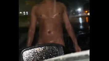 Desi Gay Nude in Rain