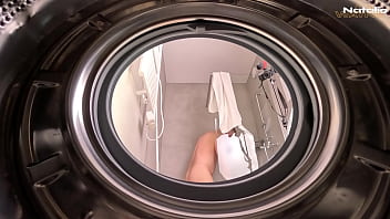 Big Ass Stepsis Fucked Hard While Stuck in Washing Machine