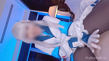 Blue Archive Ushio Noa Cosplay | 14-time consecutive edging with glove handjob POV video. aliceholic13