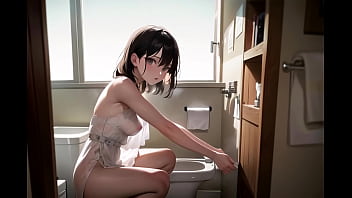 Garotas excitadas querem compartilhar um momento privado no banheiro (com som ASMR de masturbação de buceta!) Hentai sem censura