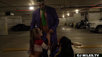 How Many Harleys Are Too Many For A Single Joker? Halloween Threesome With Maximo Garcia And Mackenzie Mace