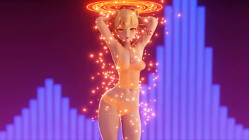 Genshin Impact (Hentai) ENF CMNF MMD - blonde Yoimiya starts dancing until her clothes disappear showing her big tits, ass and pussy | bit.ly/4681e22