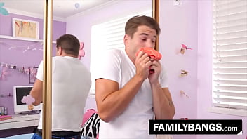 FamilyBangs.com ⭐ Panty Sniffer Bro Caught Trying to Hiding from Stepsis, Keira Croft, Nathan Bronson