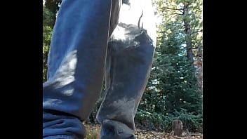 Me Cumming In The Woods Side View 102523
