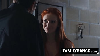 FamilyBangs.com ⭐ Little Redhead Fucked in a Jail by her Boyfriend's Old Brother, Maya Kendrick, Steve Holmes