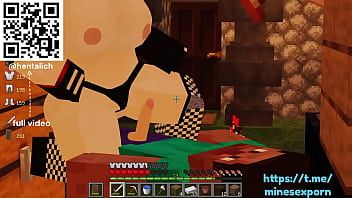 Jenny sex with a two guys on outdoors | Minecraft