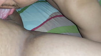 My stepson gives me a delicious oral until I cum