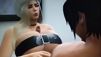 Xsims 4 big boob farmer girl get's her tits fuck