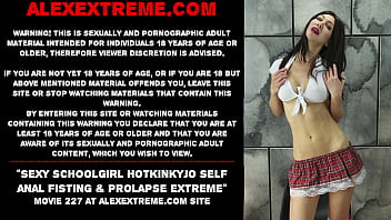 Sexy Hotkinkyjo self anal fisting & prolapse extreme 4K UHD