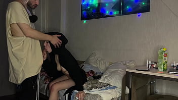 Homemade threesome - a girl seduced a couple of gays and invited them to fuck - 1.143
