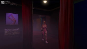 GTA 5 Мод на обнажение | Шлюшка танцует обнаженной в стриптиз-клубе