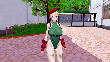 Cammy Sexy bunda e peitos animação 3d hentai