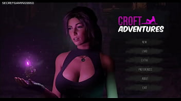 Lara Croft viene scopata in un rapporto a tre mentre esplora una grotta, poi un demone con un cazzo mostruoso vuole scoparle il culo - Croft Adventures 01