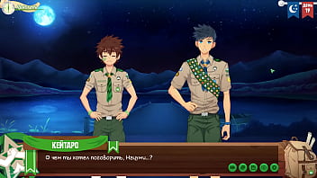 Game: Friends Camp, Episode 27 - Natsumi and Keitaro have sex on the pier (Russian voice acting)