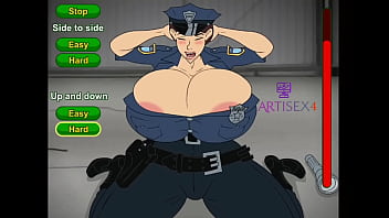Oficial Juggs 1 The Metropolis Thanksgiving Parade linda garota policial com peitos enormes e bunda sendo fodida em quarteto