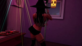 Jozie Dark Halloween Tease - Sims 4 Porn Video