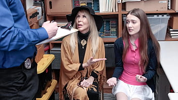 Teen and Her Grandmaa Getting the Lesson on Shoplifting - Liftermilf