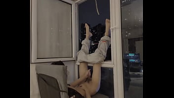 Slim gay teenager exposes masturbation cumshot in front of the window - college boy / gay boy /twinks / slim boy / -xixiboy