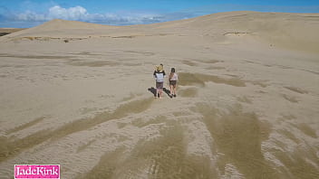 Girlfriend Surprised with Hot Sex in Empty Desert in the Dunes