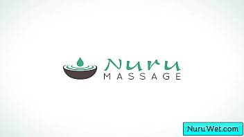 Sexy brunette girl gives her client instruction for a nuru massage - Chad Alva, Vanna Bardot